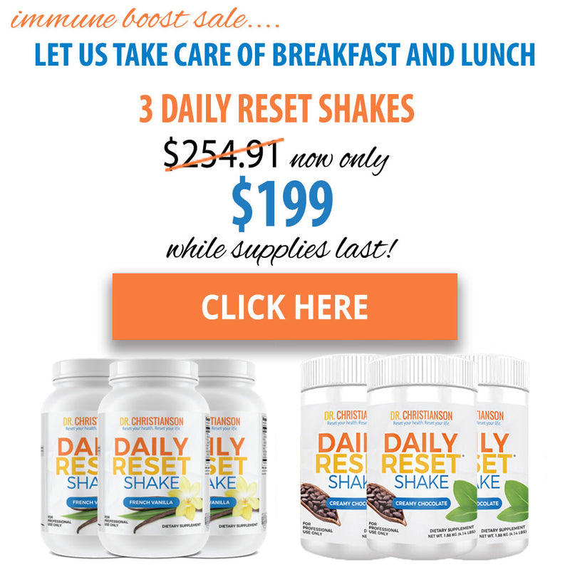 3 Daily Reset Shake Immune Boost Sale Bundle